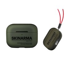 Skinarma Spunk 潮風格 AirPods 保護套 附掛繩, 軍綠, 1個, AirPods Pro 2