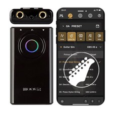 MOOER M1 멀티 이펙트 프로세서 헤드폰 앰프 AI 프리셋 베이스 기타 페달 128가지 효과 모델 21가지 10 메트로놈 40 드럼 그루브 80s 루퍼 OTG USB 녹음, P1 Graphite 블랙