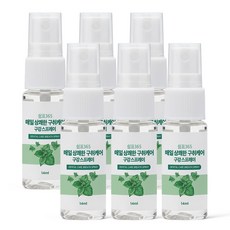 쉼표365 매일 상쾌한 구취케어 구강스프레이, 6개, 14ml