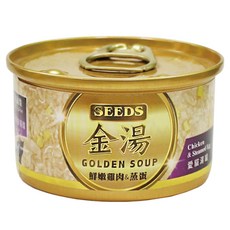 珮慈星系 貓罐頭 惜時金湯貓湯罐 80g 多種口味 貓咪濕糧 副食罐, 1個, 鮮嫩雞肉+蒸蛋80g
