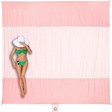 WEKAPO 비치 담요 모래 방지 방수 초대형 매트 오버사이즈 및 컴팩트 프리 매트 빠른 건조 경량 내구성 스테이킹 코너 포켓 포함, 9x7 FT (1～5 person), 9x7 FT (1～5인), 1개