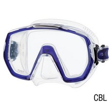 TUSA FREEDOM ELITE M-1003 透明矽膠 單面鏡 潛水面鏡, CBL
