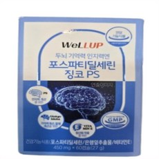 웰업 두뇌 기억력 인지력엔 포스파티딜세린 징코 PS, 3개