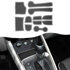 SXCY 2020-2025 2026 현대 베뉴 도어 슬롯 매트 2025 2026 현대 베뉴 액세서리 컵홀더 인서트 라이너 컵홀더 2026 베뉴 콘솔 인서트 라이너 매트 (202, 2020-2026 장소(화이트)