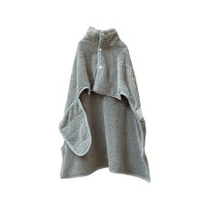 【Aether依鈦】寵物珊瑚絨浴袍 灰 條紋 寵物浴巾 貓狗洗澡用吸水浴袍, 灰,S, 1個