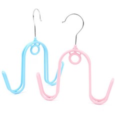WISHPICK W형 옷걸이 1개입 스탠드행거, 핑크