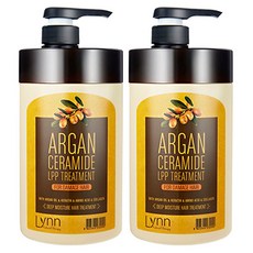 Lynn 아르간 세라마이드 LPP 트리트먼트 헤어팩, 1L, 2개