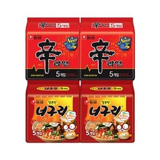 농심 신라면 10개 + 너구리 10개, 없음