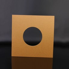 LP판 레코드판 종이 7인치 엘피 50장 케이스, 7인치 구멍 있는 브라운 크래프트지, 기본 모델명/품번