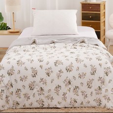 木野家居涼感紗冰冰被 (雙人涼被) 膠原蛋白可水洗冷氣被一觸即涼 -, 花開富貴(膠原蛋白)