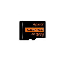 宇瞻 APACER 64GB microSDXC UHS-I U3 A2 V30 記憶卡 高速傳輸 穩定錄製4K影片, 1個, 通用