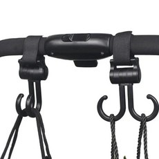 더블 후크 하중 지지력이 강하고 내구성이 뛰어난 360도 회전 조절 가능한 후크 및 루프 패스너 유모차 액세서리, 01 A1, 1개