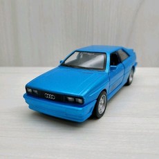 奧迪 AUDI Quattro 1980 藍色合金迴力模型車 1:36 兒童玩具禮物, 1個, 藍色