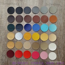 優選樂購 自黏皮革貼片 沙發汽車座椅皮革修補貼 皮革補丁貼 皮革自黏貼, 黃色3.4cm,4個裝 可備註不同顏色, 1個