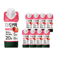 빙그레 더단백 드링크 딸기, 250ml, 9개