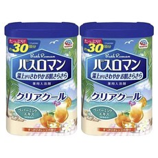 【非藥用】巴斯洛漫 Bath Clear Cool [600g] 入浴效果 促進血液循環 恢復疲勞 緩解肩膀僵硬 腰痛（Earth Pharmaceuticals）, 2個