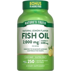 네이쳐스 트루스 피쉬 오일 오메가 3 1000mg 소프트젤, 1개, 250정