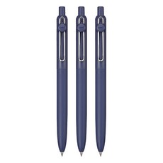 유니볼 젠토 코스탈 축 수성 잉크 볼펜 0.5mm, 블랙, 3개