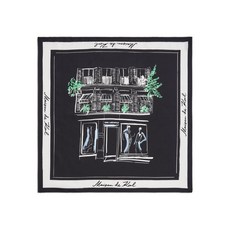 칼 라거펠트 K/스케치 실크 스카프