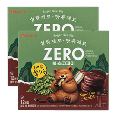 롯데 ZERO 쑥 초코파이, 2박스, 336g