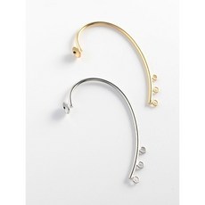 6mm碗托耳掛 手作DIY耳環配件 材料 金色 銀色, 1個