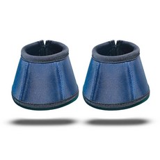 WENQUSEN 프로페셔널 승마 벨 부츠 네이비 블루 발리스틱 나일론 노 턴 말 발굽 보호 커버 패딩 림 포함 1쌍, WENQUSEN 프로페셔널 승마 벨 부츠, 네이비 블루