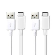 1+1 아이폰15 프로 맥스 호환 USB-A to C타입 고속충전 케이블, [1+1]아이폰15 호환(화이트)1.2m, 2개, 1.2m