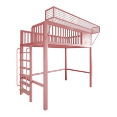 STAY 철제벙커침대 벙커침대 다용도침대 수납침대, 걸핑크 [왼쪽]