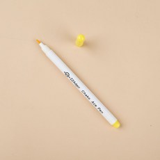 #劃粉# 彩色裁衣 縫紉裁剪服裝製衣畫線工具 輔料用隱形畫粉筆水消筆 劃粉, 1個, 水消筆黃色12支