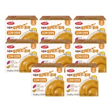 베베스트 처음에 떠먹는 퓨레 (고구마/단호박), 혼합맛(고구마/단호박), 160g, 8개