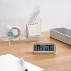 [무인양품] 디지털 시계 마그넷 타입 3 COLORS 화이트, 무인양품 디지털 시계 마그넷 타입 3 COLORS 화이