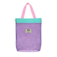 XBL-6700-퍼플민트 파스텔 오리발 망사가방, 퍼플민트