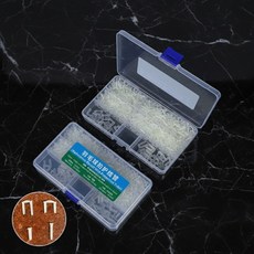배드민턴그로멧 배드민턴 빠킹 그로밋 그로멧 지주대 스트링 키트 세트, 투명 1세트