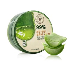 THESAEM 제주 프레시 알로에 수딩 젤 298.7ml(10온스) - 제주도 99% 순수 알로에 베라 잎 주스 - 얼굴 바디 및 모발용 다목적 모이스처라이징 젤 - 자극 및, THESAEM 제주 프레시 알로에 수딩 젤 298.7m