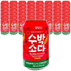 SFC바이오 수박소다 UP 탄산음료, 48개, 350ml