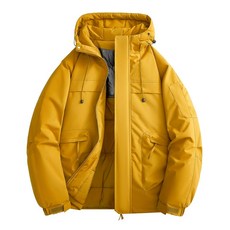 石墨烯外套 男生 冬天鋪棉連帽外套 - 發熱防寒防風防潑水滑雪衝鋒衣