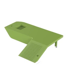 거북이 개구리 도마뱀 친환경 훈련 도구 가정 및 사육 사용을위한 슬로프 플랫폼이있는 애완 동물 물-육지, 01 L, 01 green