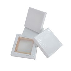 金羽毛 純棉畫布 10x10cm 迷你畫布 純棉材質 繪畫創作, 10個, 1010號, 詳見包裝