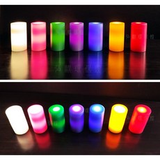 弘麒地球家 純蠟電子蠟燭燈 特大 *1入(七色任選) 電子蠟燭 安全蠟燭 防風蠟燭 LED蠟燭 供燈供佛, 1個, 紅色(特大)(不附充電線)