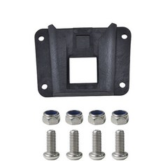 접이식 자전거 돼지 코 장착 어댑터(스크류 알루미늄 전면 캐리어 포함), 나사 스타일, 1개