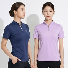 <스타일랑> (1+1) 여성 쿨링 반팔 반집업 티셔츠_써니데이즈