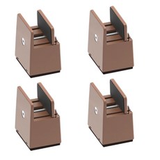 소파 테이블 공간 절약과 호환되는 2인치 가구 높이 상승기 4Pcs 침대 다리 리프트, 1세트, 합판 브라운 10에서