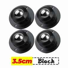 회전 쓰레기통 끈끈한 접착 20 1PC 캐비닛용 360 스케이트 도르래 자체 롤러 범용, 03 4PCS, B Bla