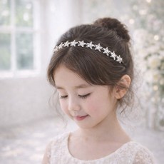 엘루나 별 리본 머리띠 여아 헤어밴드 유아 키즈 성인 생일 파티 헤어악세서리