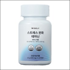 와이즐리 스트레스 긴장 완화엔 테아닌, 1개, 60정