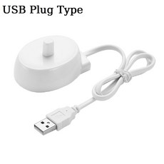 구강 B 3757 D12 iO3 4 5 6 시리즈용 전기 칫솔 유도 베이스 어댑터 EU US USB 플러그 교체, 03 USB Plug