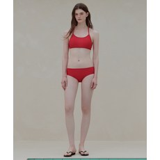 MUSINSA STANDARD WOMAN 우먼즈 백 스트링 비키니 세트 [레드] 196604