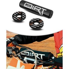 JFG 레이싱 더트 바이크 핸들바 패드 오토바이 크로스바 사각 패드 대부분의 더트 피트 바이크 MX ATV 오토바이 모터크로스 블랙, Black, Round Pad[7.87'']