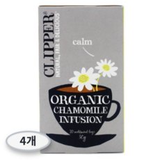 클리퍼 유기농 카모마일차 20개, 1.5g, 4개, 20개입