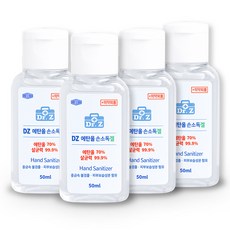DZ 블루메디케어 핸드 세니타이저겔 에탄올 손소독겔, 4개